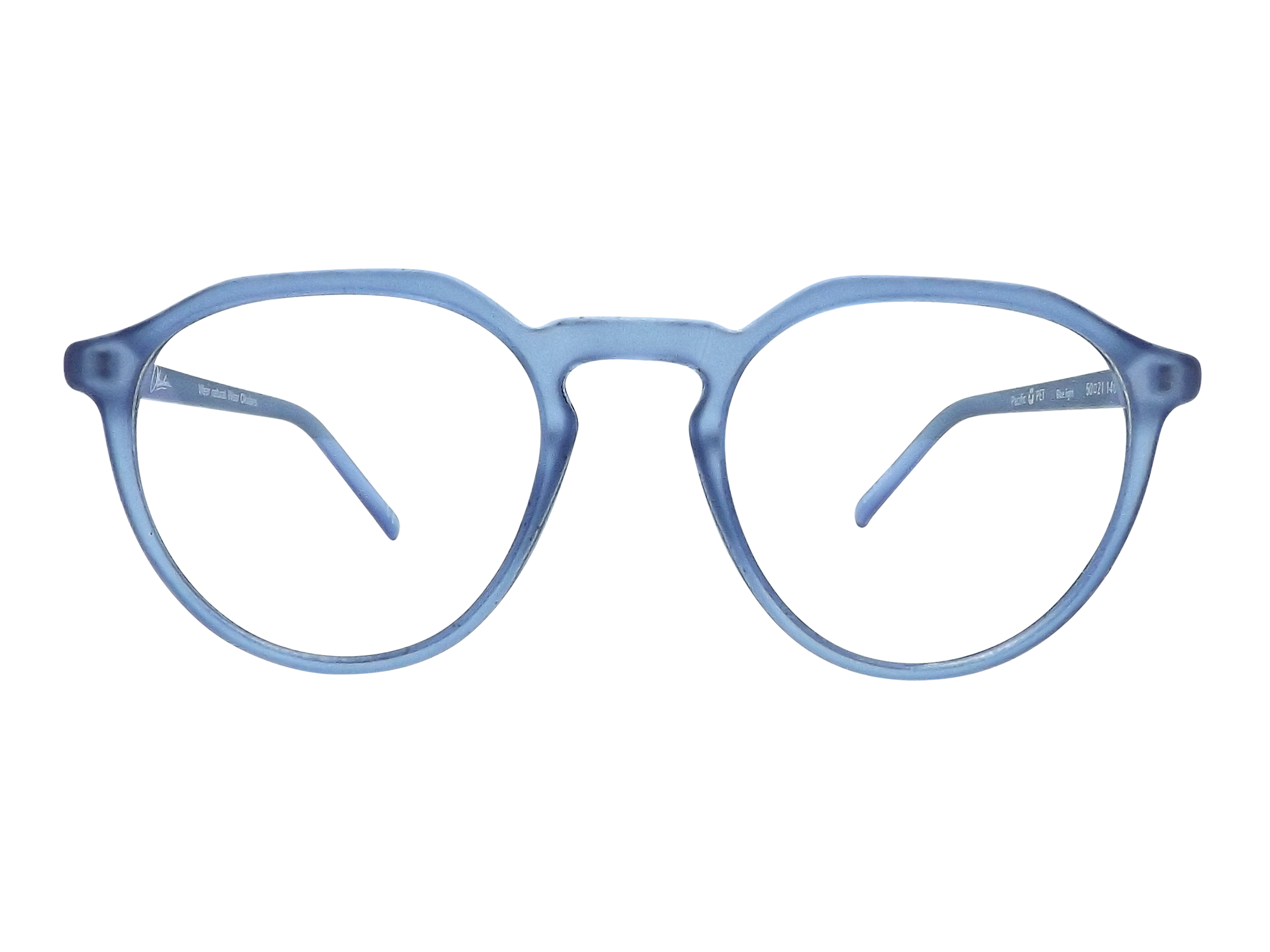 Okulars Eco Pacific Luce Blu - Ocean glasses made from recycled materials, featuring a matte finish and blue light protection.